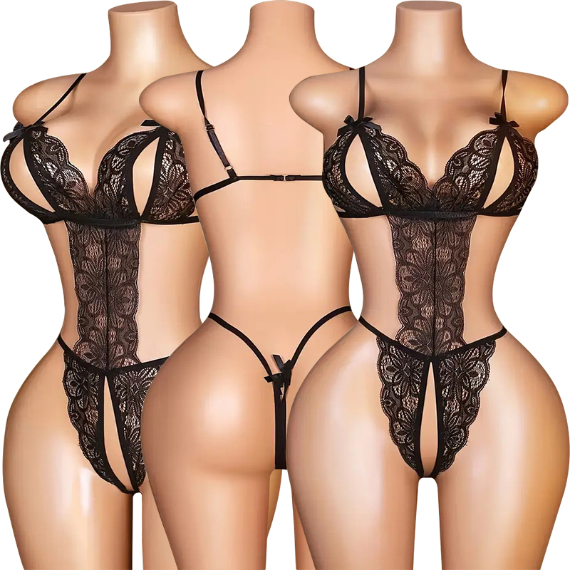 Sexy Crotchless Nightgowns Ero - Lace Teddy Lingerie ulasan dan harga