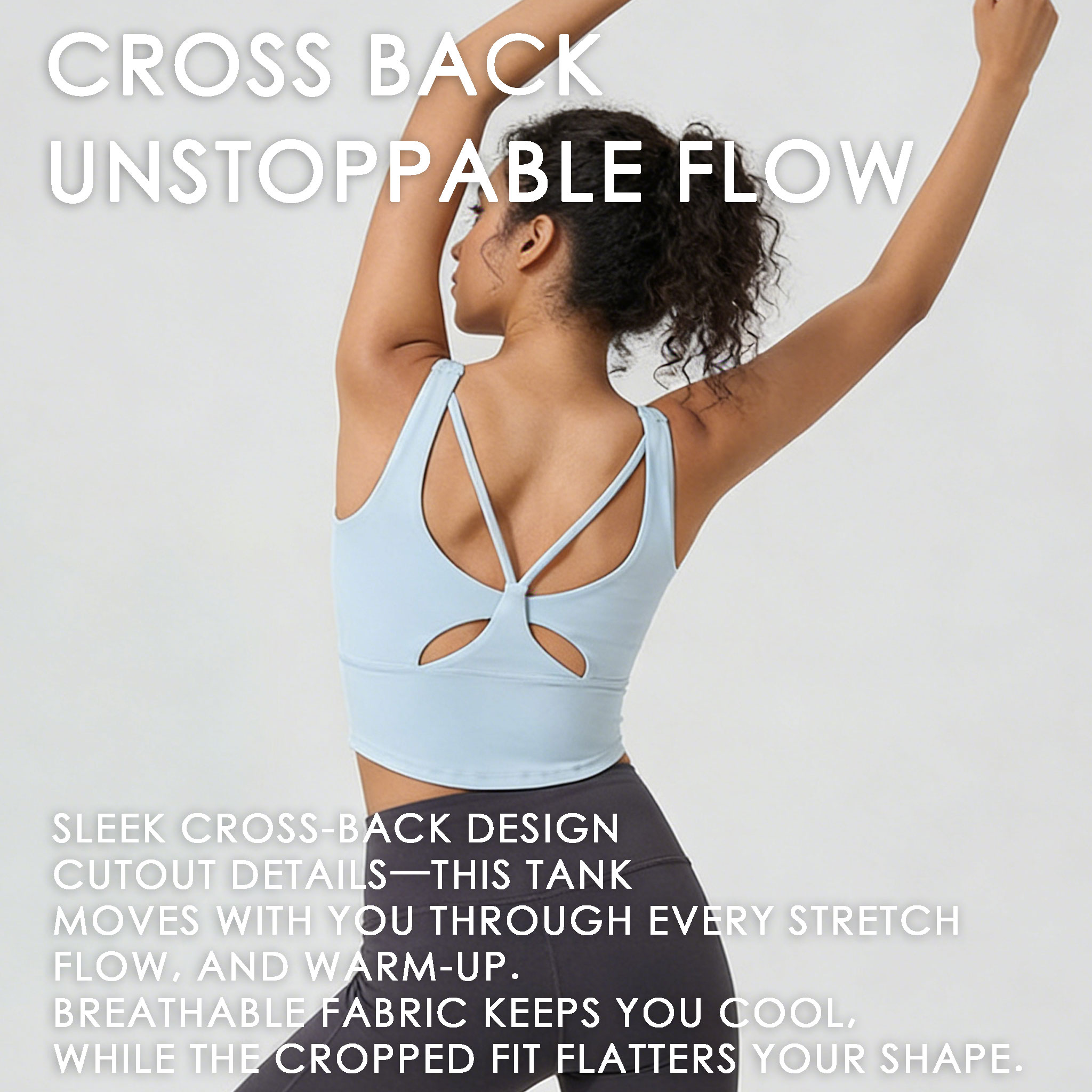 Women's Fixed Cup Yoga Sports  - Sports Bra High Impact ulasan dan harga